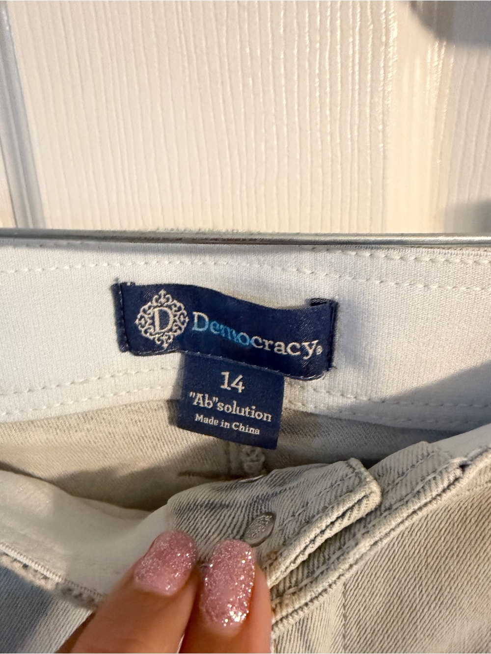 Democracy Skyrise Wide Leg Light Blue Jeans - Picture 4 of 4